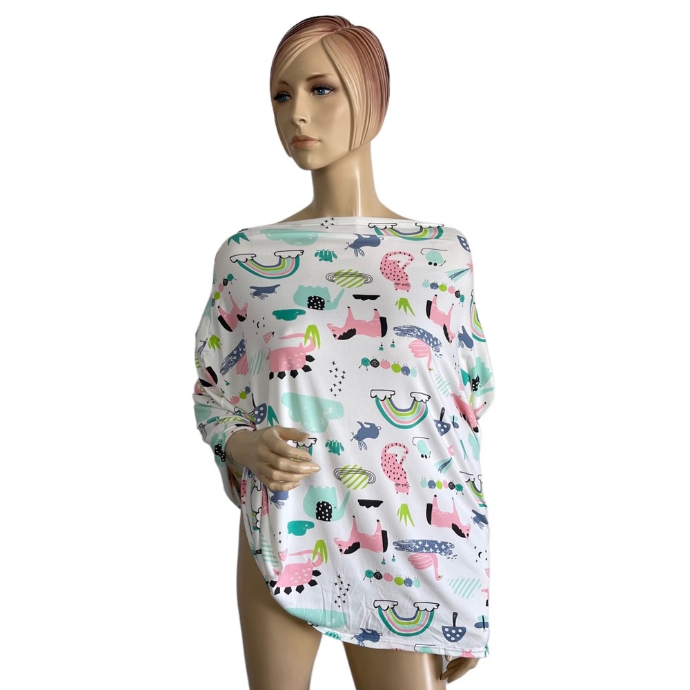 Women's Nursing Scarf Cover Up Poncho